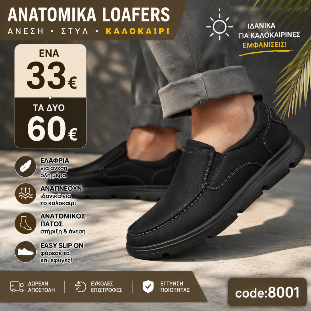 MINIMAL LOAFERS -8001