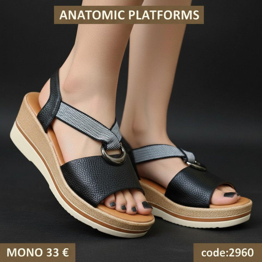 Γυναικεία Ανατομικά Πέδιλα Platforms - Code: 2960
