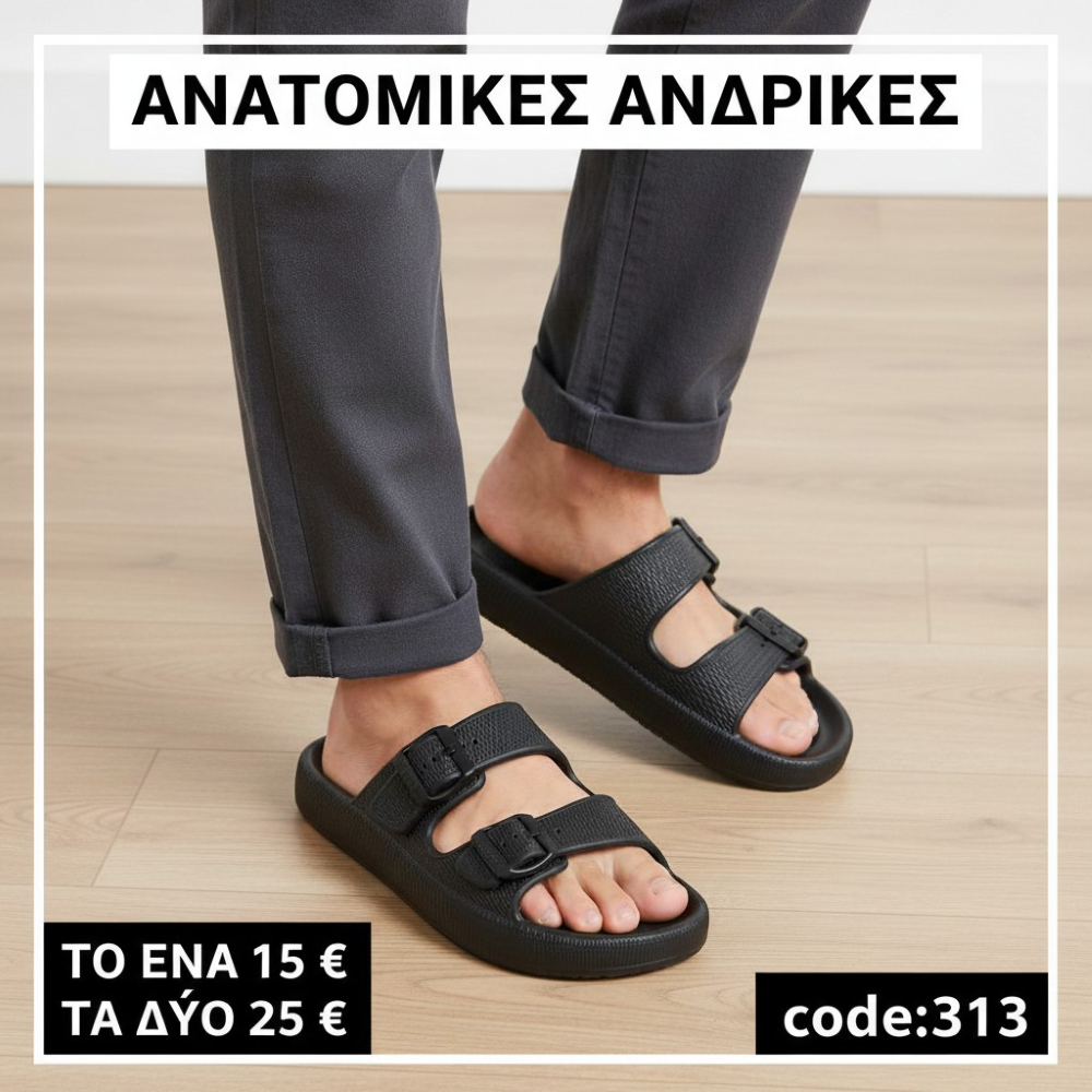 Ανδρικές Ανατομικές Παντόφλες – 313