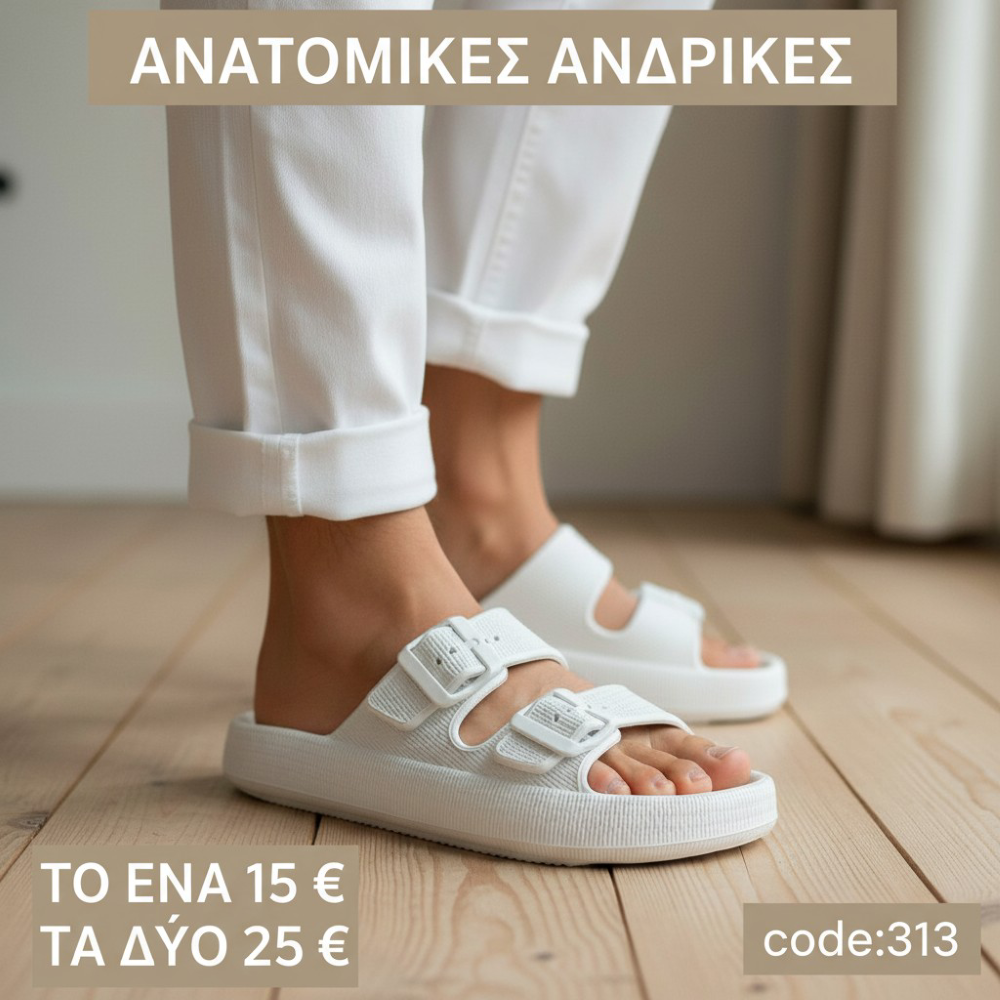 Ανδρικές Ανατομικές Παντόφλες – 313