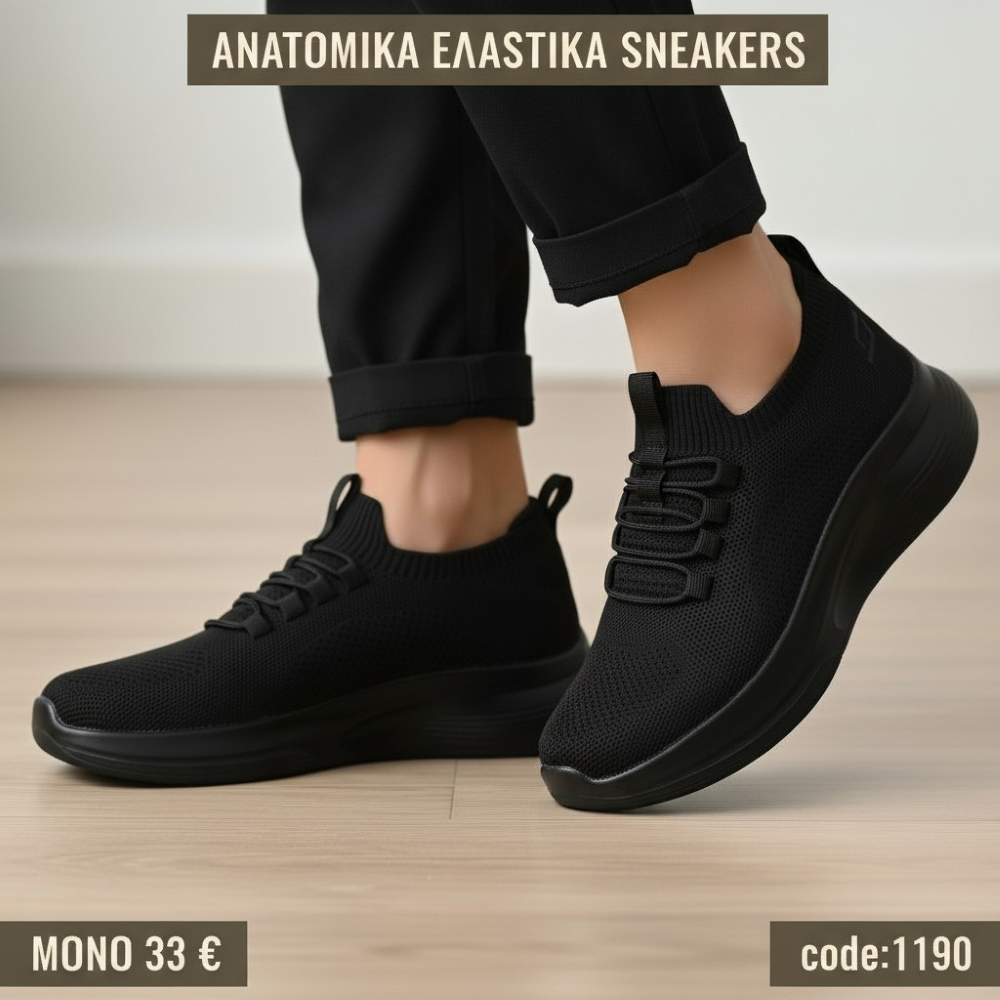 Ανδρικά Ανατομικά  με λάστιχο κορδόνι-1190