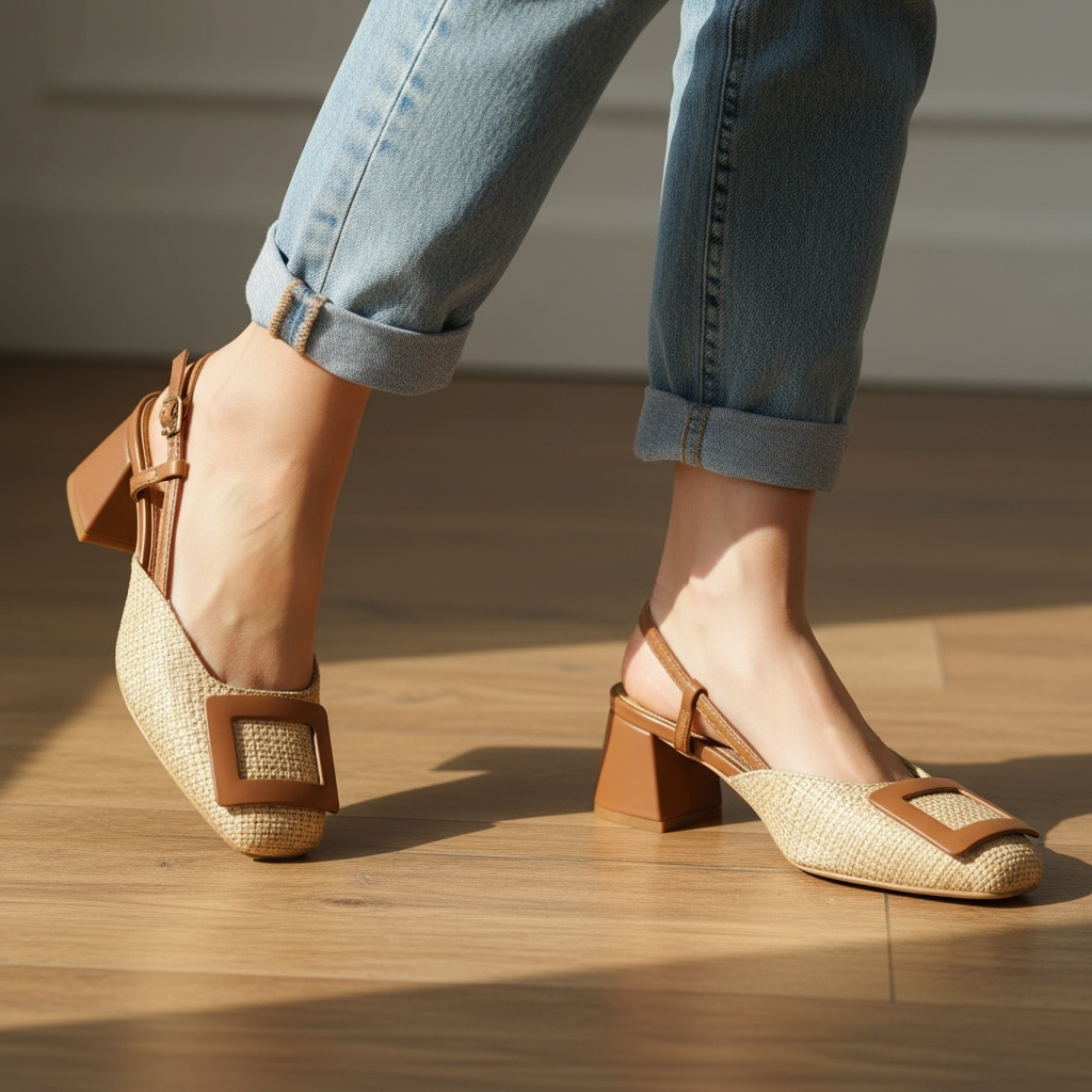 Κομψή Slingback Γόβα 5222
