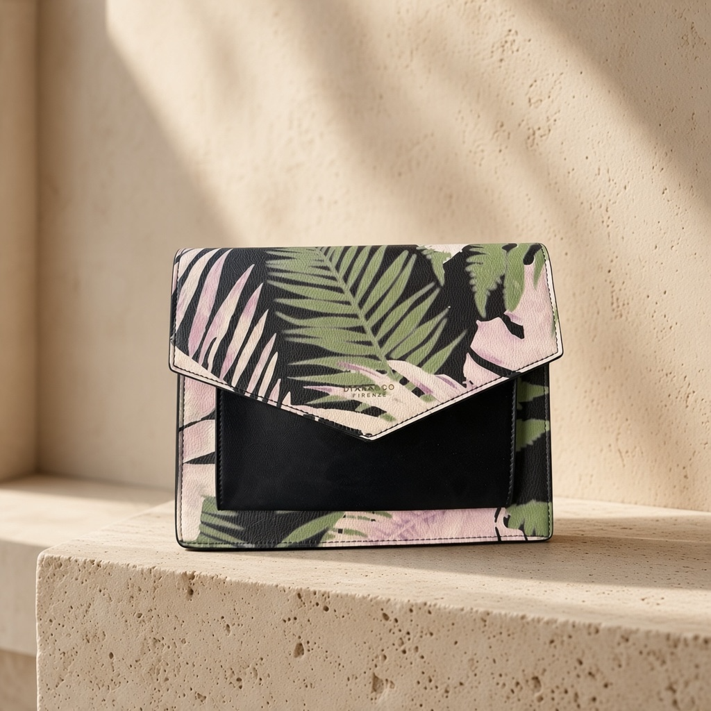 Γυναικεία Τσάντα Φάκελος με Tropical print