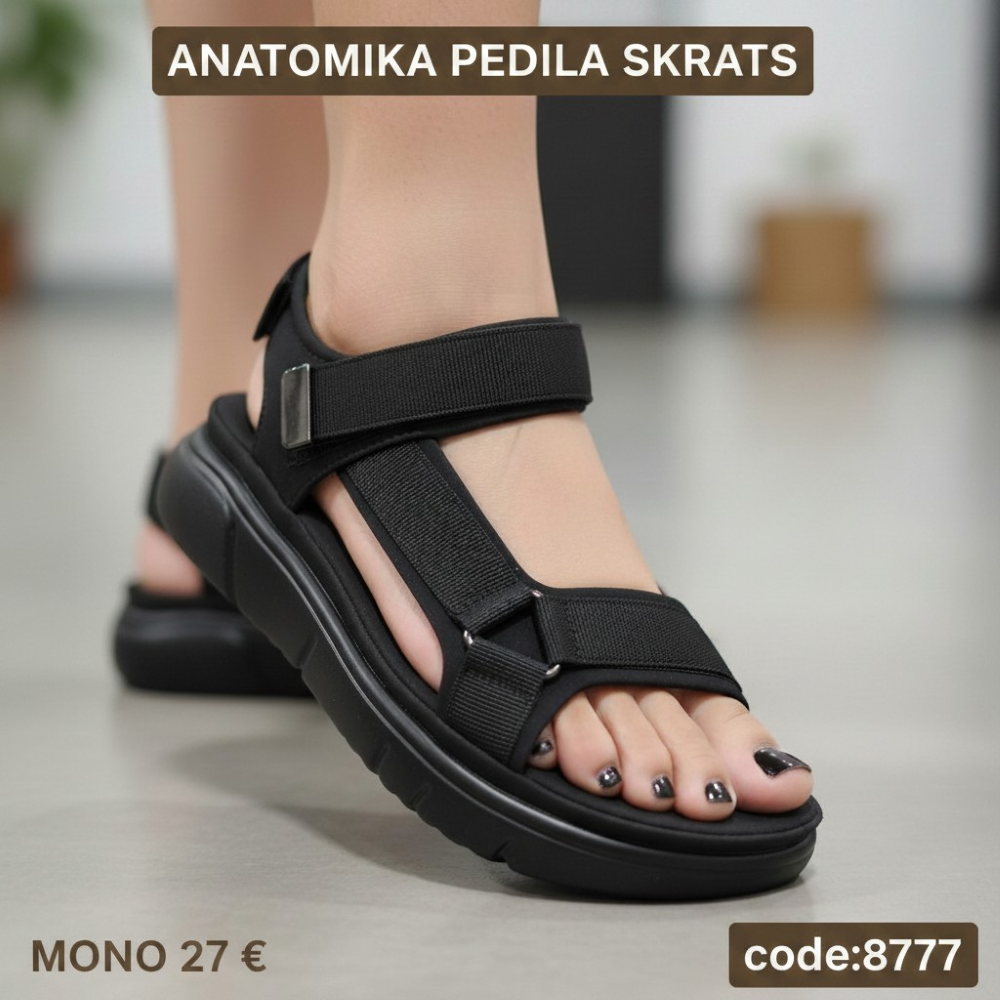 Πέδιλα με ανατομικό πάτημα και σκράτς - 8777
