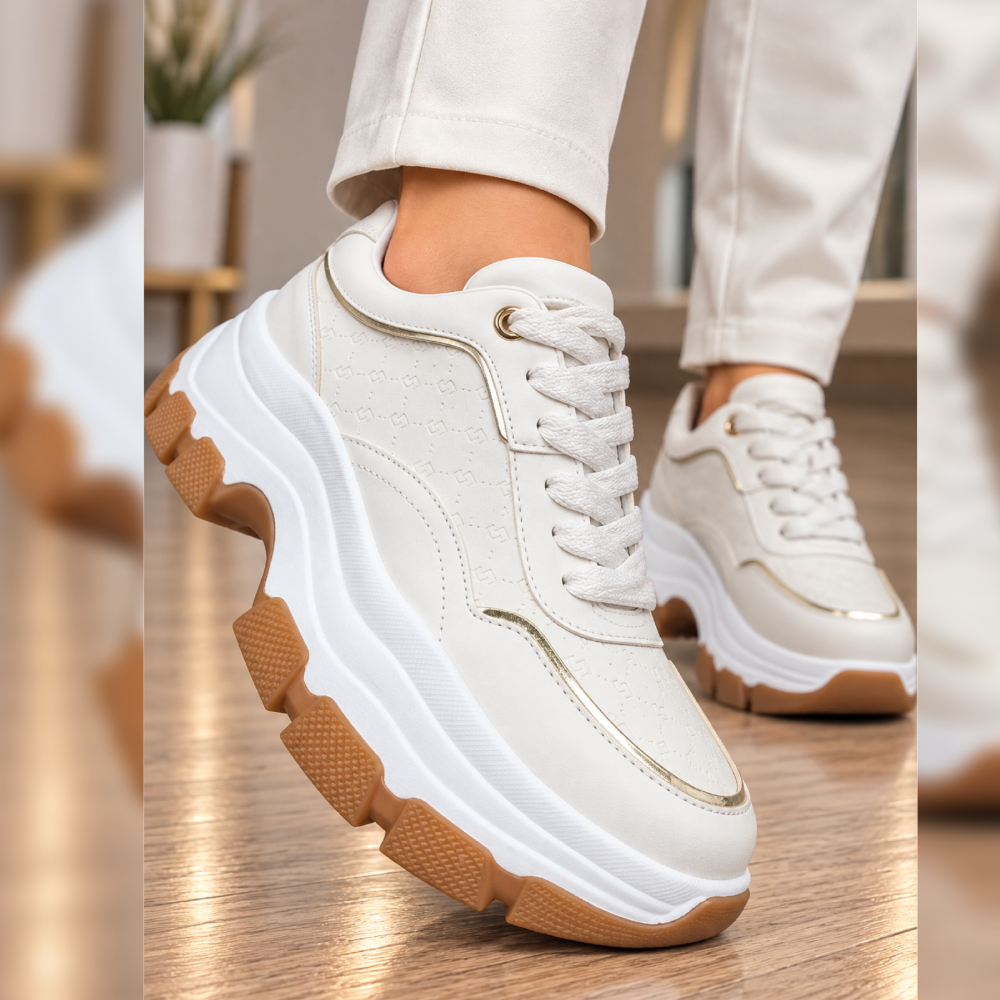 Γυναικεία Ανατομικά Sneakers με Πλατφόρμα 7 cm – Κωδ. 0232