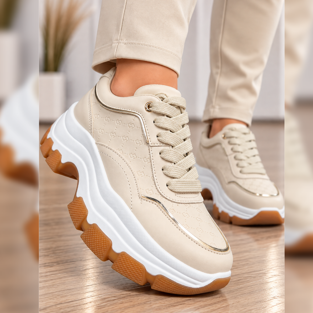 Γυναικεία Ανατομικά Sneakers με Πλατφόρμα 7 cm – Κωδ. 0232